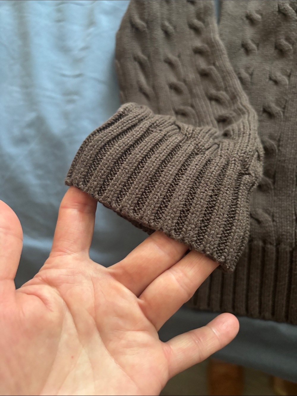 Polo by Ralph Lauren Brown Cable-Knit Crewneck Sweater - Picture 5 of 7